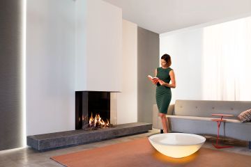 Gas fire - GP70/75S - 3-sided model by KALFIRE - view 4