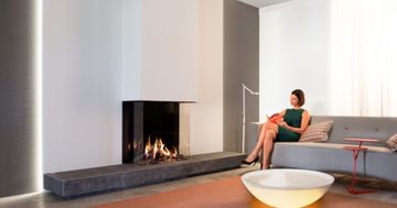 Gas fire - GP70/75S - 3-sided model by KALFIRE - view 5