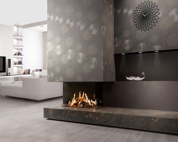 Gas fire - GP85/55S - 3-sided model by KALFIRE - view 4