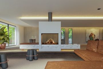 Gas fire  - GP110/79T - Tunnel model by KALFIRE - view 4