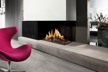 Gas fire - GP80/55C - Corner model by KALFIRE - view 8