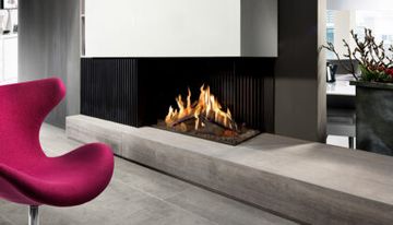Gas fire - GP80/55C - Corner model by KALFIRE - view 9