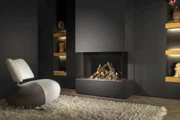 Gas fire - Gi85/55S - 3-sided model by KALFIRE - view 4