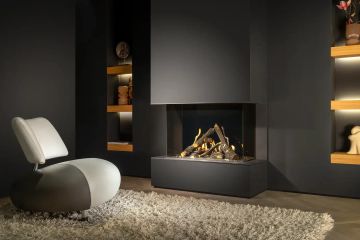 Gas fire - Gi85/55S - 3-sided model by KALFIRE - view 7