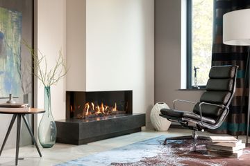 Gas fire - G105/37C - Corner model by KALFIRE - view 3
