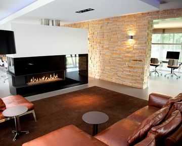 Gas fire - G125/37C - Corner model by KALFIRE - view 2