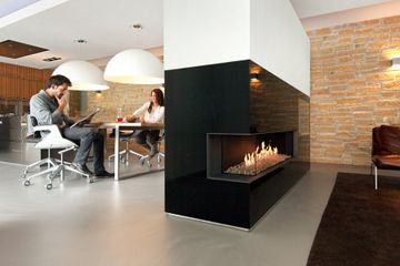 Gas fire - G125/37C - Corner model by KALFIRE - view 5