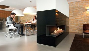 Gas fire - G125/37C - Corner model by KALFIRE - view 6