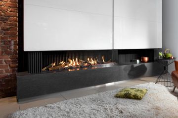 Gas fire - G165/37C - Corner model by KALFIRE - view 2