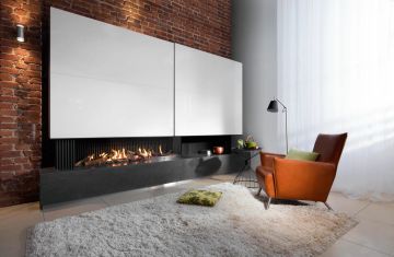 Gas fire - G170/37S - 3-sided model by KALFIRE - view 2