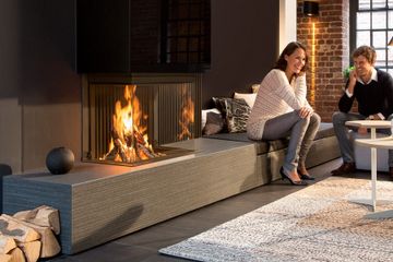 Wood fire - W66/48S - 3-sided model by KALFIRE - view 4