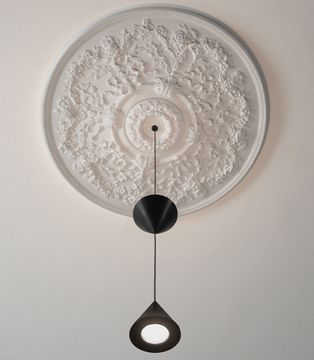 MOONBLOOM - LED plaster and aluminium pendant lamp by Karman - view 4