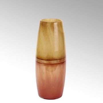 Enshi vase, glass, safran by Lambert - view 2