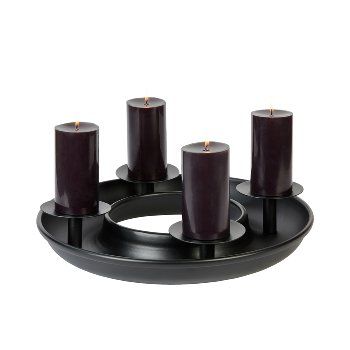 Saturnia table top wreath with 4 candleholders by Lambert - view 4