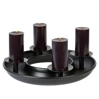 Saturnia table top wreath with 4 candleholders by Lambert - view 4
