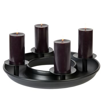 Saturnia table top wreath with 4 candleholders by Lambert - view 3