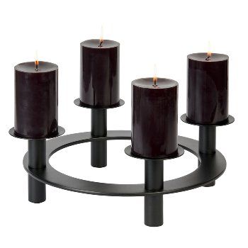Saturnia table top wreath with 4 candleholders by Lambert - view 5