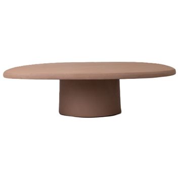 Minoru coffee table terracotta by Lambert - view 2