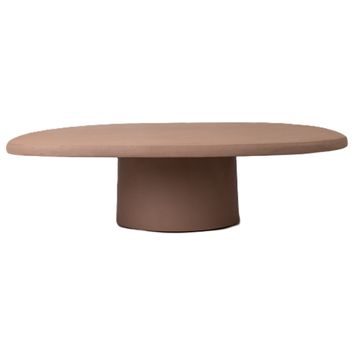 Minoru coffee table terracotta by Lambert - view 3
