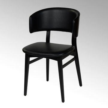 Leander chair oak stained black by Lambert - view 2