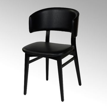 Leander chair oak stained black by Lambert - view 3