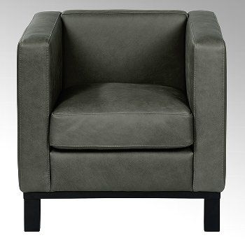 Bella armchair, 74x72x7o cm with leather Afrika, by Lambert - view 6