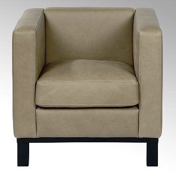 Bella armchair, 74x72x7o cm with leather Afrika, by Lambert - view 7