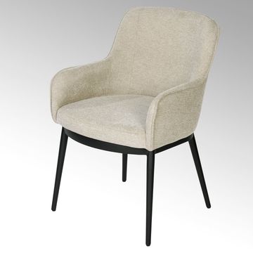 Felix armchair with piping by Lambert - view 2
