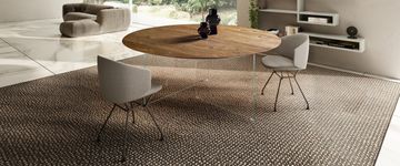 Air Slim Dining Table: 1cm Top in Wood or Glass by Lago - view 2