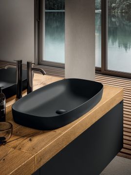 Ceramic Countertop Bathroom Sink: Kera Washbasin by Lago - view 7