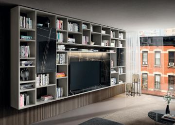 Floating Wall Unit Entertainment Center: 30 mm by Lago - view 9