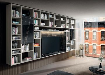 Floating Wall Unit Entertainment Center: 30 mm by Lago - view 8