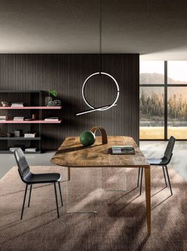 P&J Table: Sleek Wooden Design, Ultrathin Top by Lago - view 6