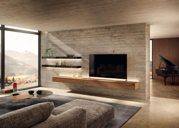 Dub glass wall shelves by Lago - view 2