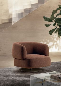Zeppelin modern swivel armchair by Lago - view 6