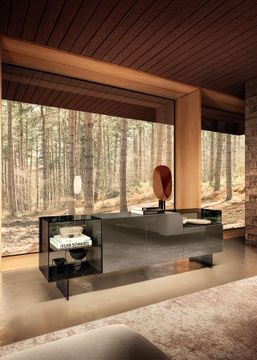 Glass Buffet Cabinet: 36e8 Glass Sideboard by Lago - view 4