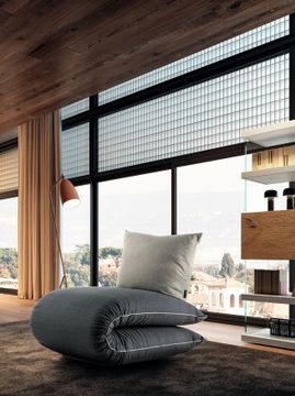 Single Futon Sleeper Chair Bed: Chama Armchair by Lago - view 9