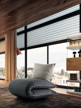 Single Futon Sleeper Chair Bed: Chama Armchair by Lago - view 3