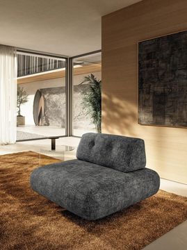 Swivel Accent Chair: Zeppelin Armchair by Lago - view 2