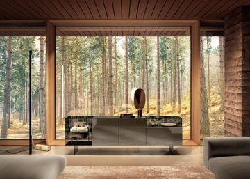 Glass Buffet Cabinet: 36e8 Glass Sideboard by Lago - view 2