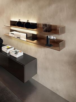 Cartesio glass shelves by Lago - view 8