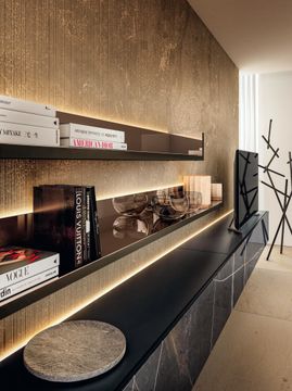 Wall Unit For Living Room with Storage: LagoLinea by Lago - view 6