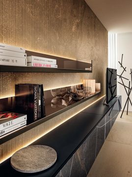 Wall Unit For Living Room with Storage: LagoLinea by Lago - view 8