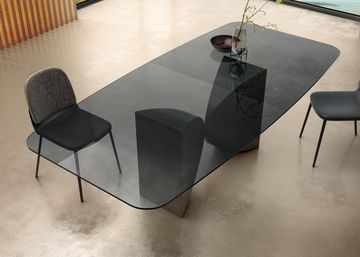 Modern Meet Table: Light Top, Sculptural Base by Lago - view 7
