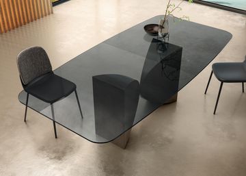 Modern Meet Table: Light Top, Sculptural Base by Lago - view 4