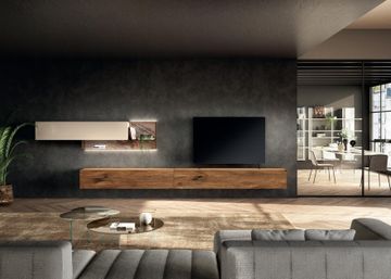 Modern Built In Wall Unit with Storage: 36e8 by Lago - view 2