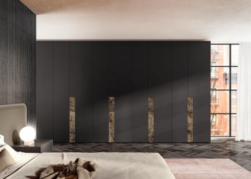 Closet with Glass Insert Key Wardrobe by Lago - view 4