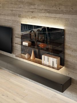 Modern shelving for the living room: Glasserie by Lago - view 5