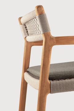 Jack Woven outdoor dining chair - Natural - 56 x 60 x 81 cm (10S10340) by Ethnicraft - view 7