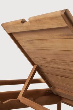 Jack outdoor adjustable lounger frame - Natural - 216 x 84 x 34 cm (10110256) by Ethnicraft - view 8
